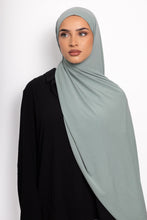 Load image into Gallery viewer, Lycra stitch hijab steel teal