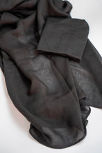 Load image into Gallery viewer, Premium single stitch Modal hijab Black