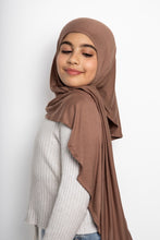 Load image into Gallery viewer, Kids instant jersey hijab toffee