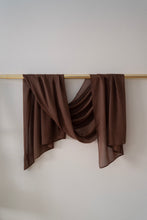 Load image into Gallery viewer, Premium single stitch Modal hijab            Chocolate brown