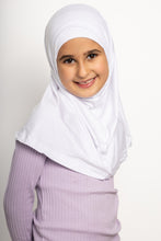 Load image into Gallery viewer, White kids two piece hijab