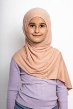 Load image into Gallery viewer, Kids instant jersey hijab apricot