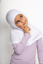 Load image into Gallery viewer, White kids two piece hijab