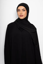 Load image into Gallery viewer, Lycra stitched hijab black
