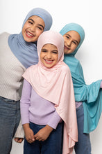 Load image into Gallery viewer, Kids instant jersey hijab cool blue
