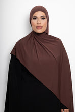 Load image into Gallery viewer, Lycra stitched hijab Royal rose