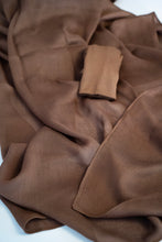 Load image into Gallery viewer, Premium single stitch Modal hijab            Chocolate brown