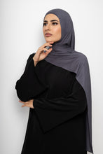 Load image into Gallery viewer, Premium Jersey hijab Steel grey