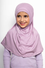 Load image into Gallery viewer, Purple kids two piece hijab