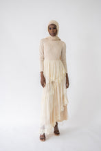 Load image into Gallery viewer, Jamal layered dress beige