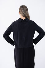 Load image into Gallery viewer, Black Truffle high neck blouse