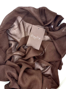 Lux cotton hijab chocolate