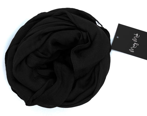 Lux cotton hijab black