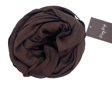 Load image into Gallery viewer, Lux cotton hijab chocolate