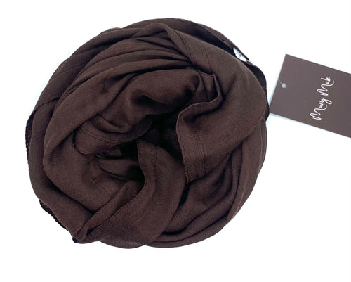 Lux cotton hijab chocolate