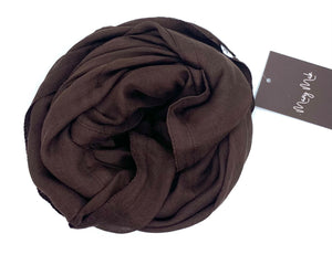 Lux cotton hijab chocolate
