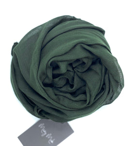 Lux cotton hijab Forest green