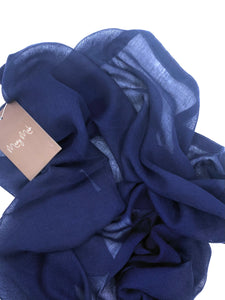 Lux cotton hijab navy blue