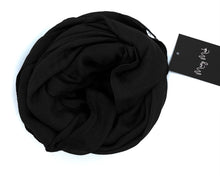 Load image into Gallery viewer, Lux cotton hijab black