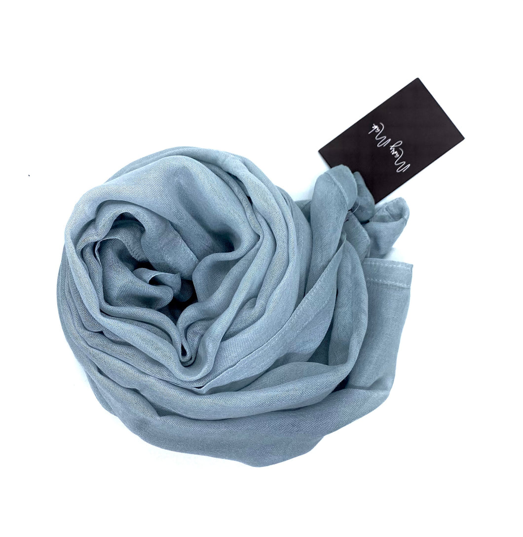 Lux cotton hijab sky grey