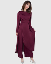 Load image into Gallery viewer, Jamilah jumpsuit (Satin in plum)