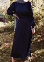 Load image into Gallery viewer, Huda wrap dress indigo