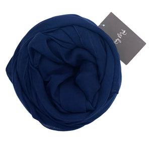 Lux cotton hijab navy blue
